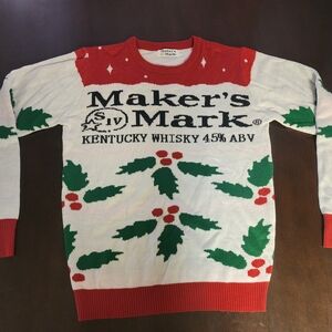 Makers Mark Christmas Sweater Mens Small
